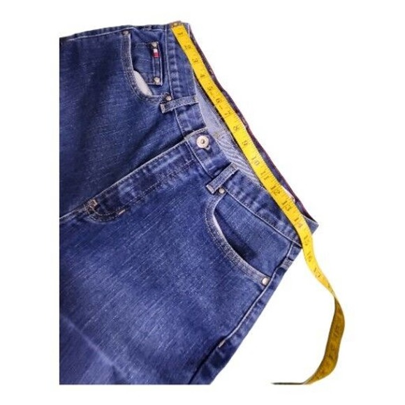 Y2K Tommy Hilfiger boot cut jeans Size 8 Blue Women's‎ Zipper Button - Picture 5 of 11